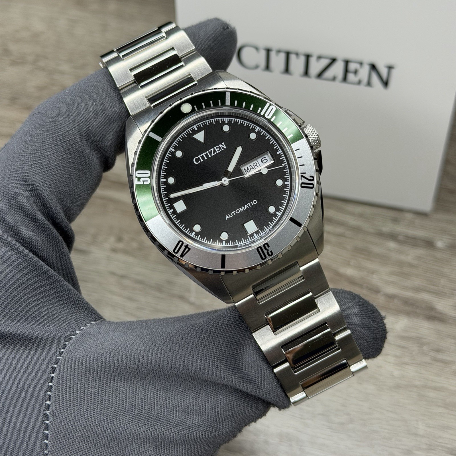 NEW✅AUTOMATIC✅ Citizen Day Date Black Dial Steel Men’s Watch NH7531-50E $675