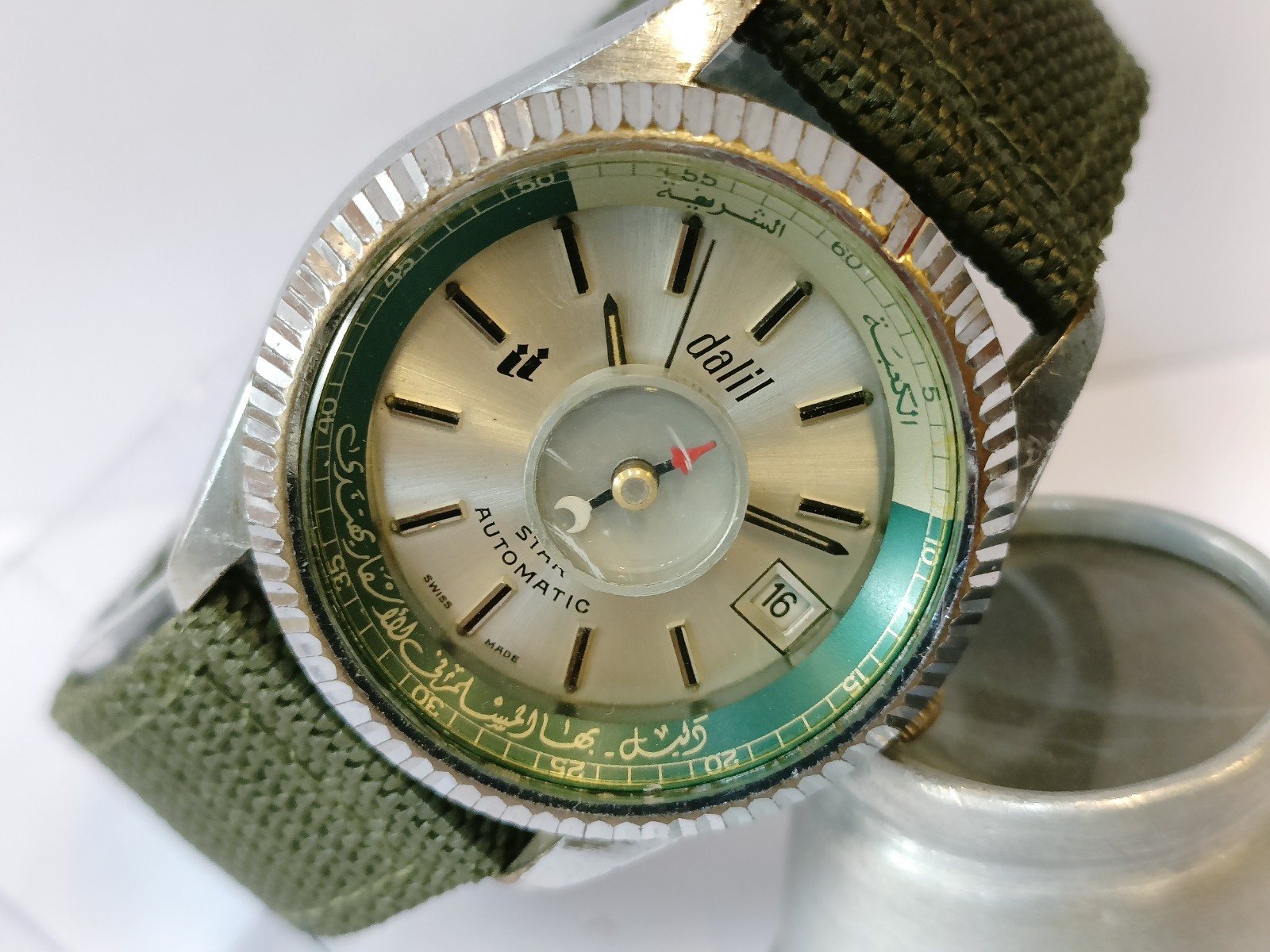 DALIL STAR AUTOMATIC 17J SILVER DIAL 15808 SWISS MEN’S WORKING CONDITION