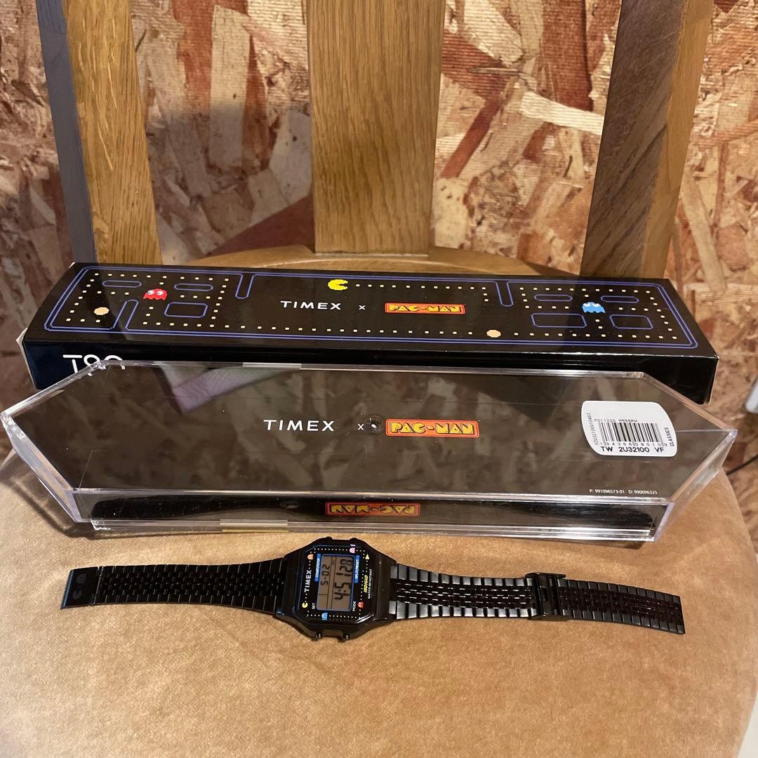 Timex Pac Man Digital Wristwatch Black Timex Pac Man Timepiece Vintage