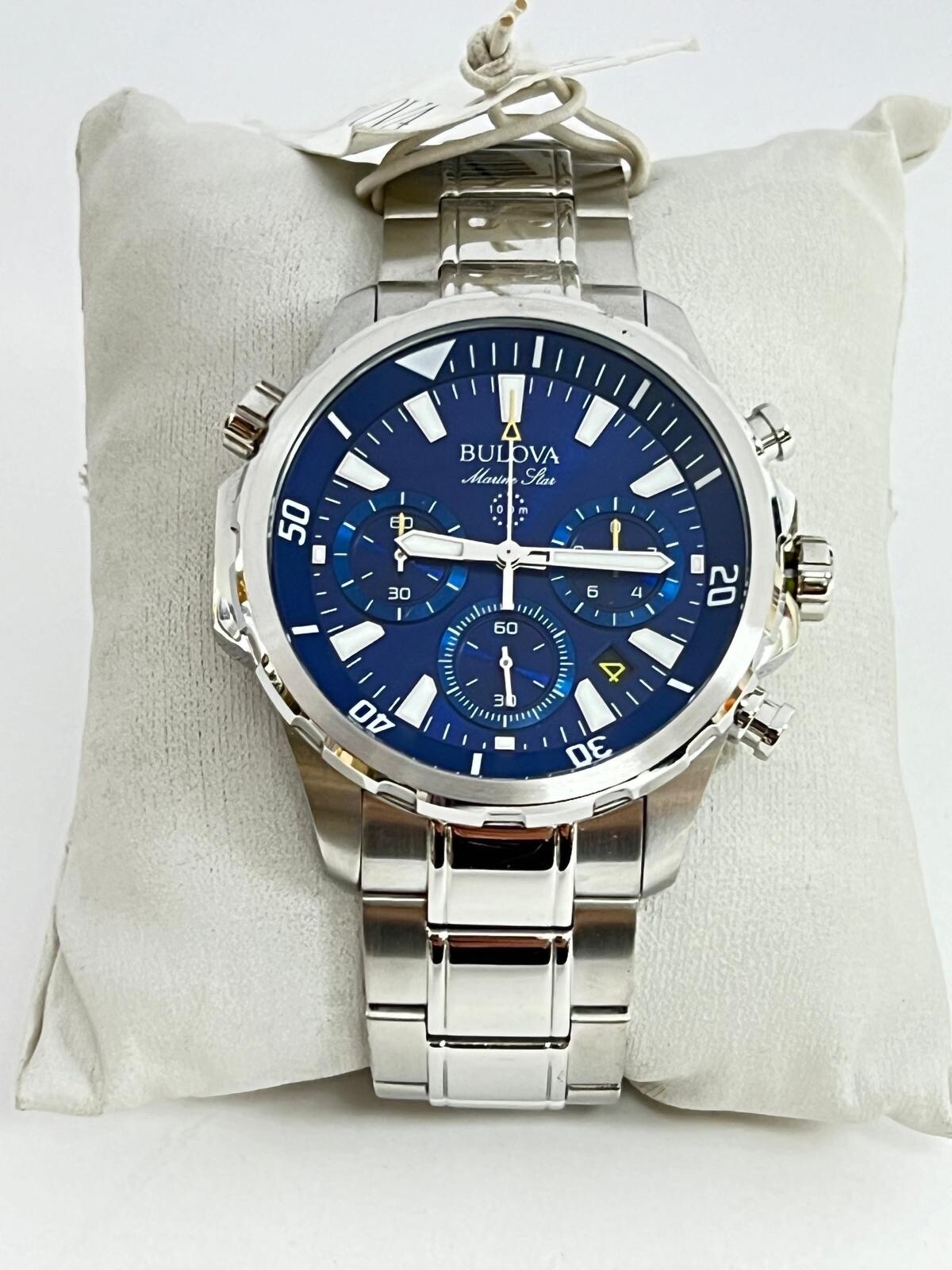 Bulova Marine Star Wristwatch for Men 43mm Case Stainless Steel, 96B256