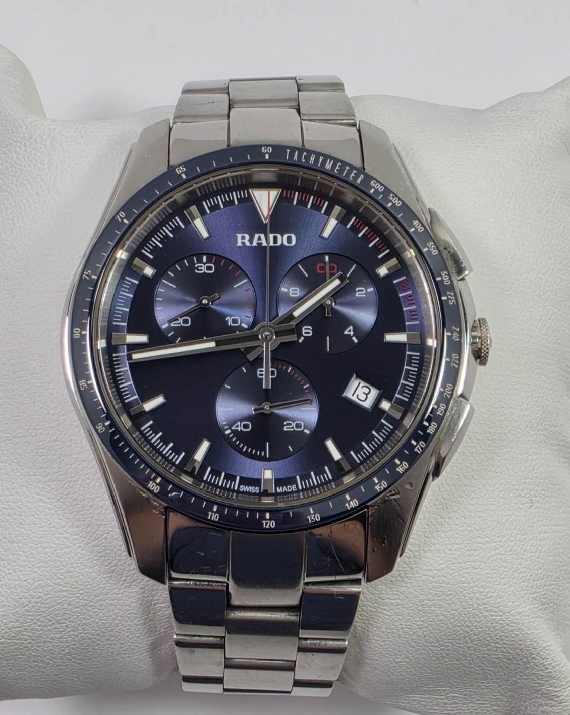 Rado Hyperchrome Quartz Chronograph Blue Dial Stainless Men’s Watch R32259203