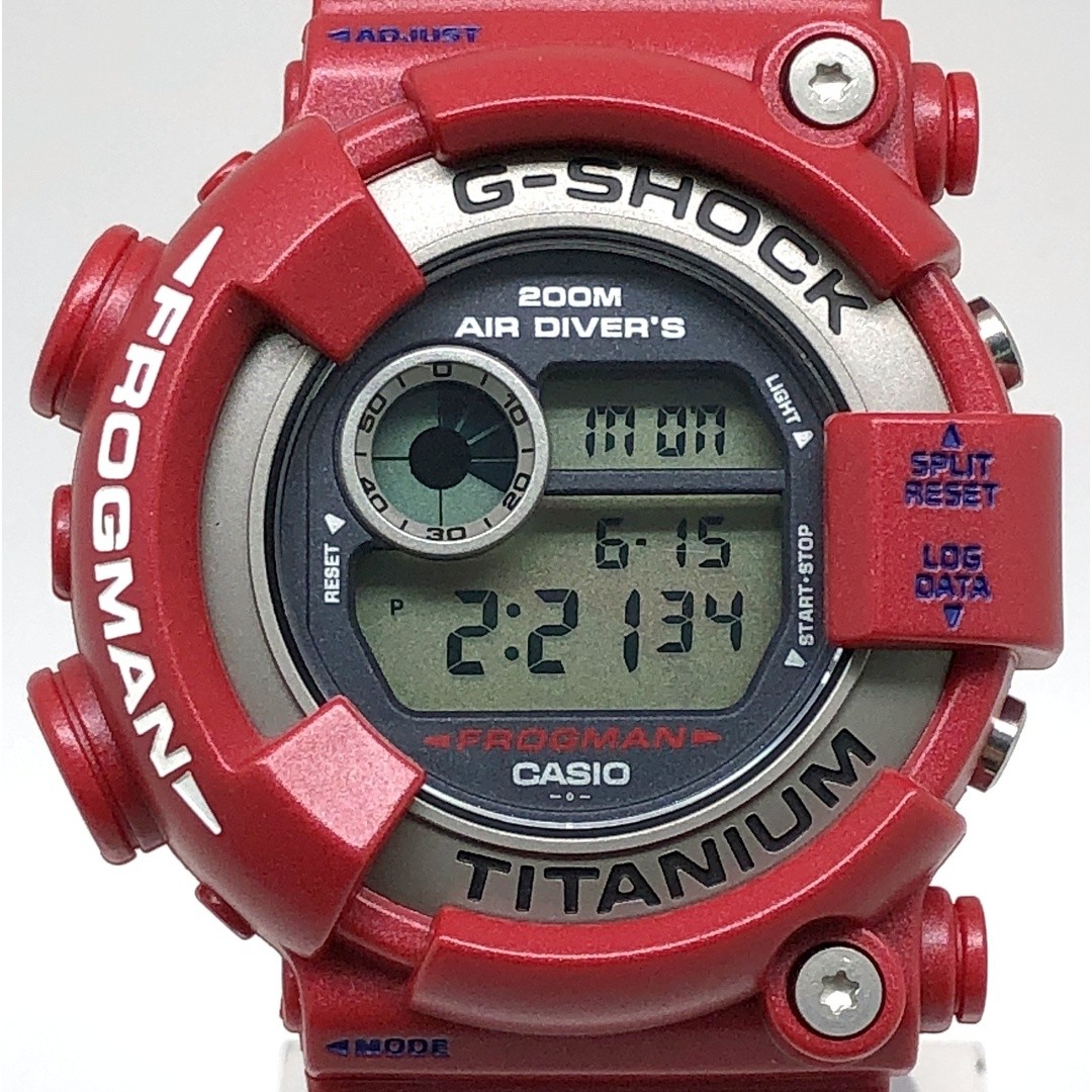 G SHOCK DW 8201GF 4 FROGMAN Frogman Metallic Red Pearl Coating Red Frog Diving F