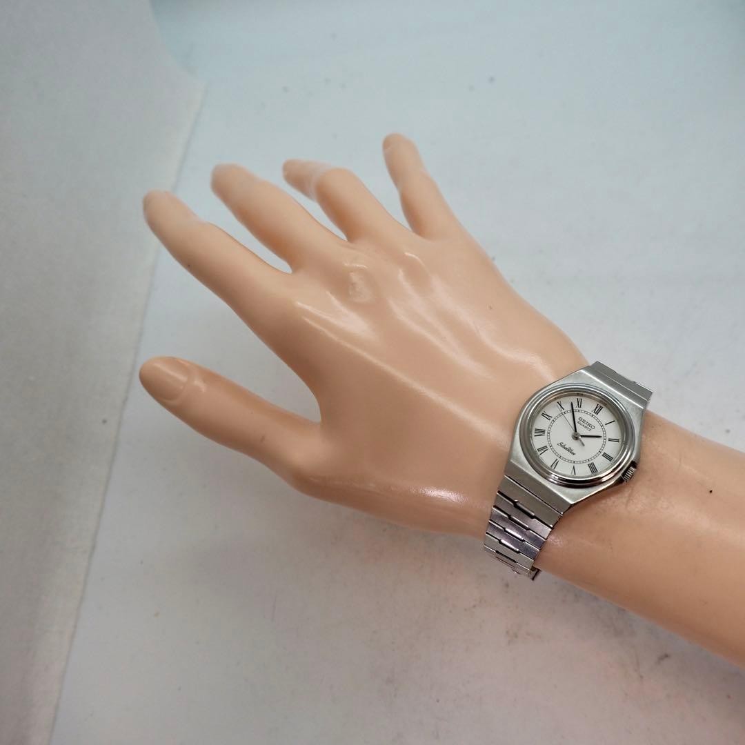 SEIKO SilverWave Quartz Watch White Dial Silver 28mm 17cm/6.69in New Battery