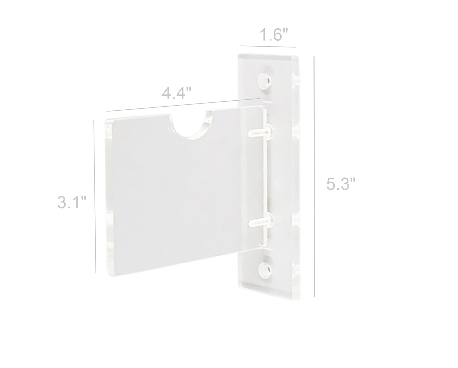 Baseball Bat Display Baseball Horizontal Wall Mount Bracket Clear Baseball Riser