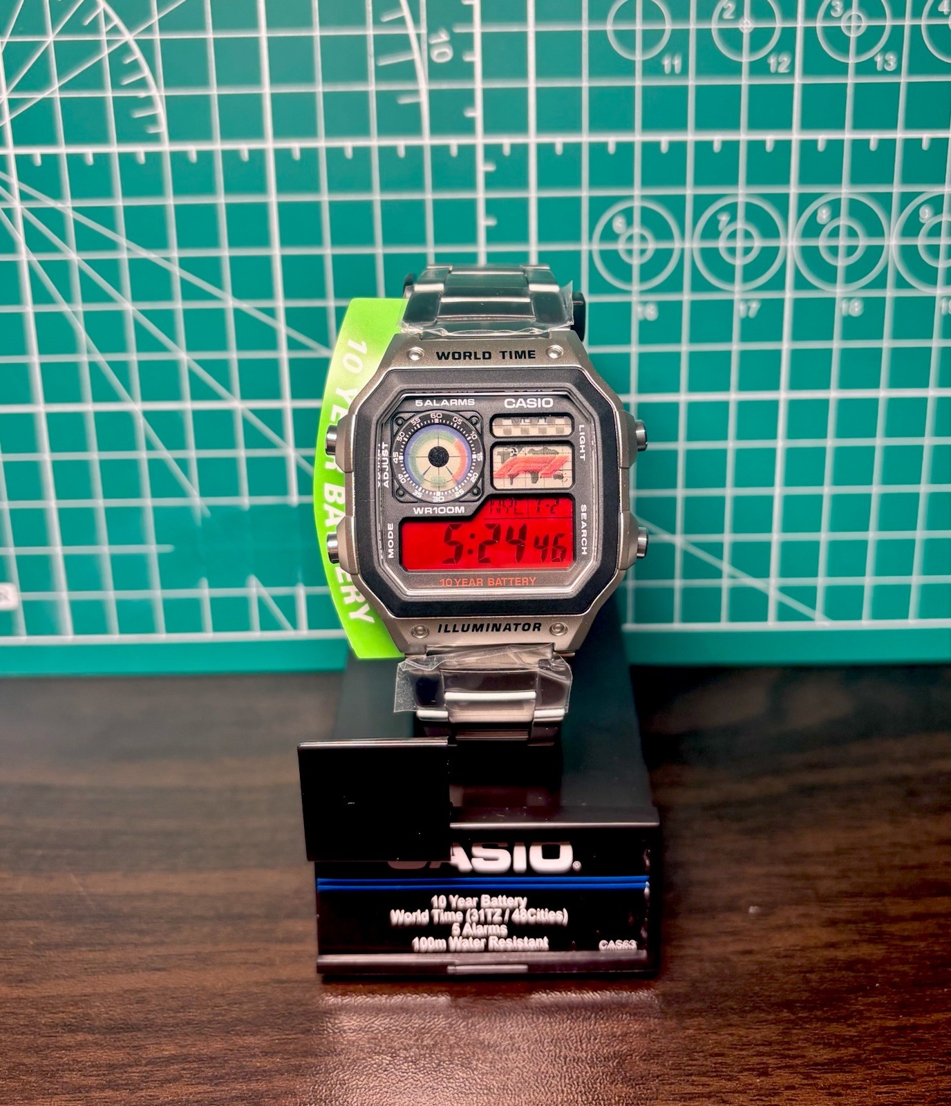 “Formula 1” |🔴🏎️🏁| Metal Custom CASIO AE-1200WHD | Royale | Watch MOD
