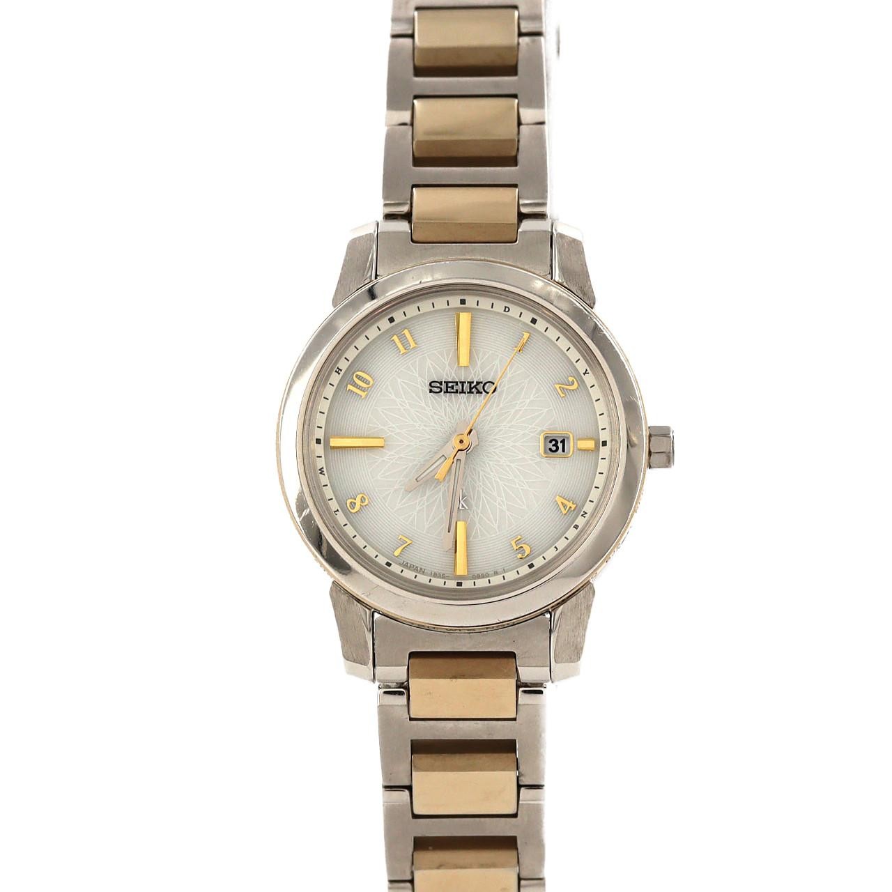 Authentic Seiko Lukia 1B35-0AN0/SSQV082 TI Solar Powered Quartz Watch #230-0…