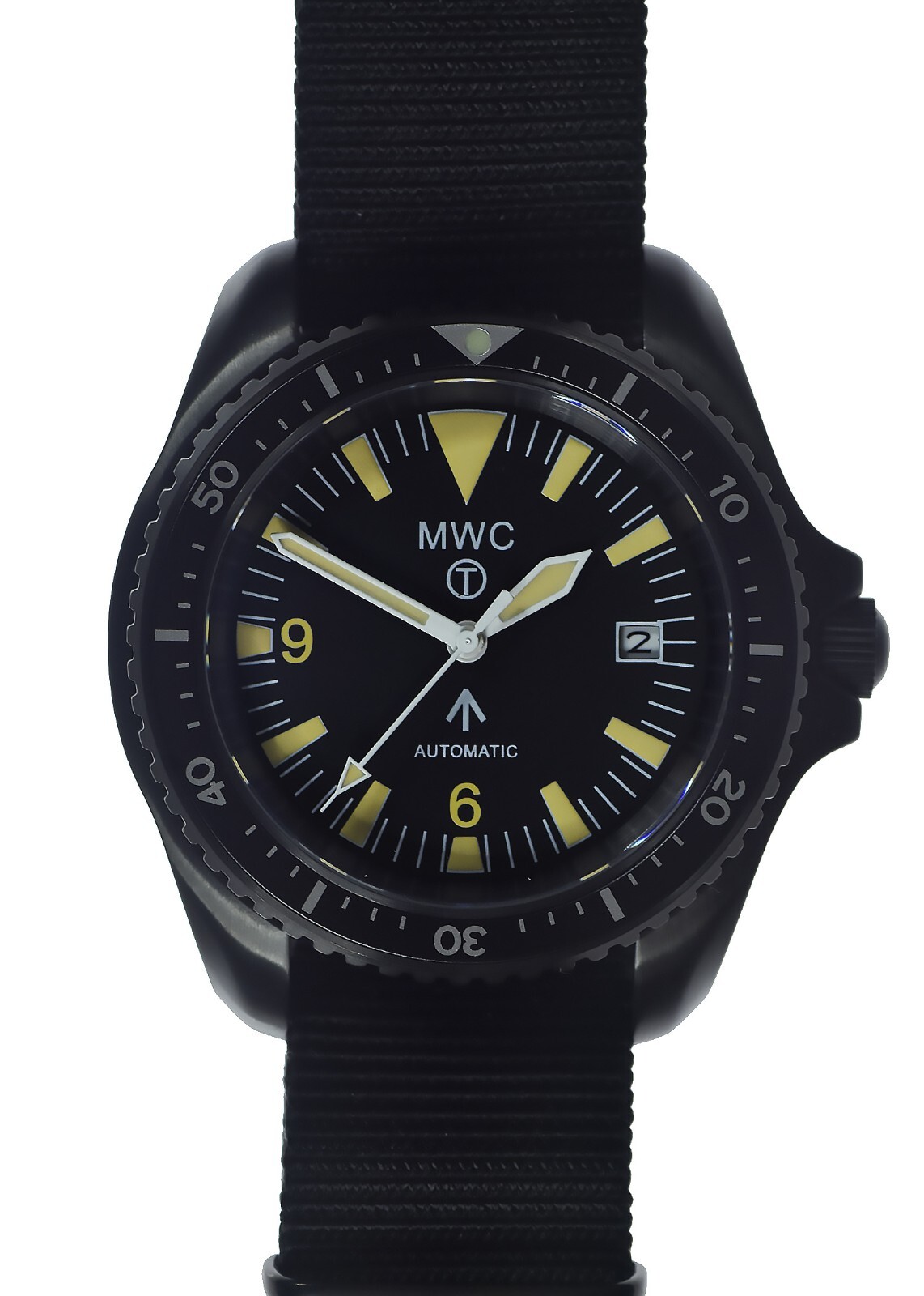 MWC Military Divers Watch with 21 Jewel Automatic Movement and Sapphire Crystal