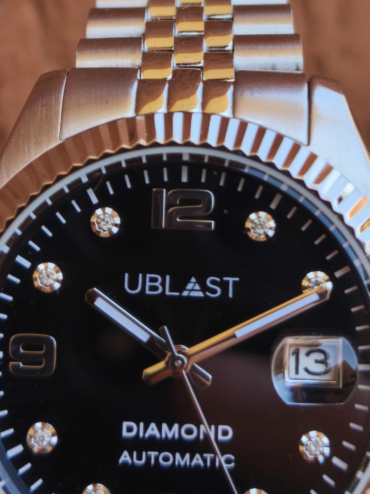 Ublast Century Diamond Automatic UBDCE40BK Black Full Set Watch