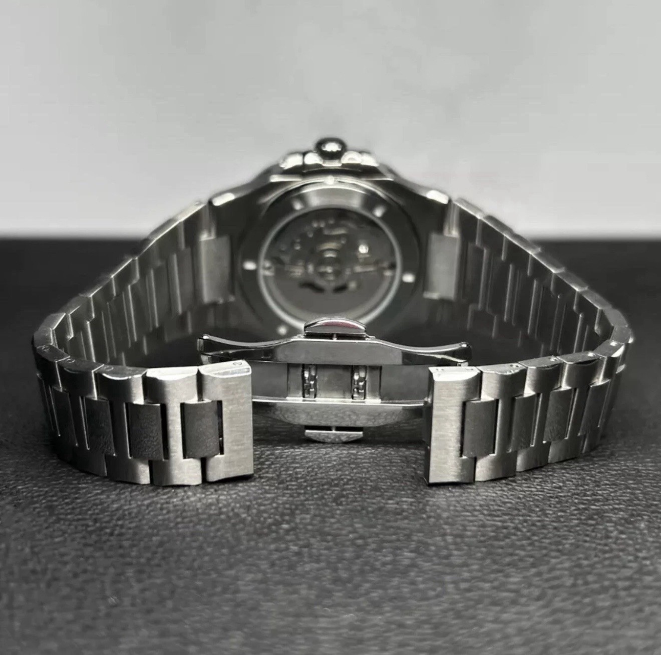 Custom 40mm Dark Blue “Jumbo” Mod Watch w/NH35 Automatic Movement