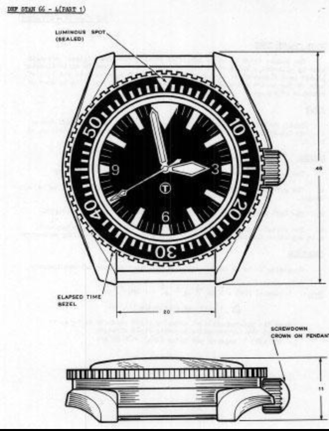 MWC 24 Jewel 1982 Pattern Automatic Military Divers Watch with Sapphire Crystal