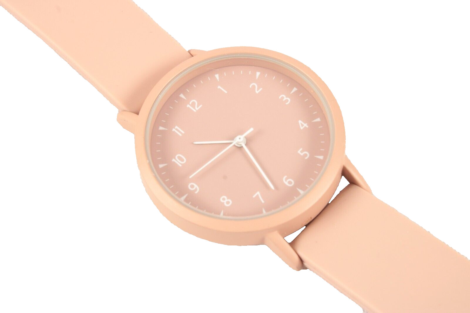 Unisex Adults Accutime Watch Pink Stainless Steel Case Japan Movt WORKS