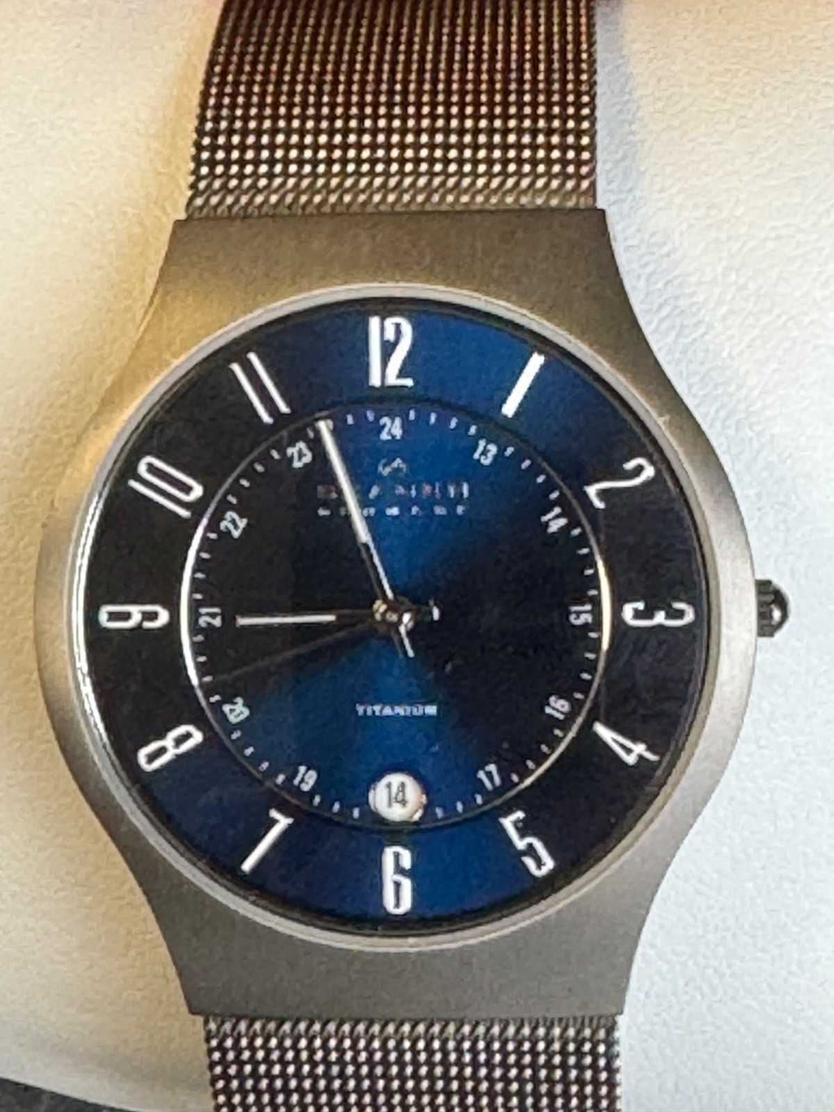 Skagen 233XLTTN Titanium Gents Watch Boxed Unused