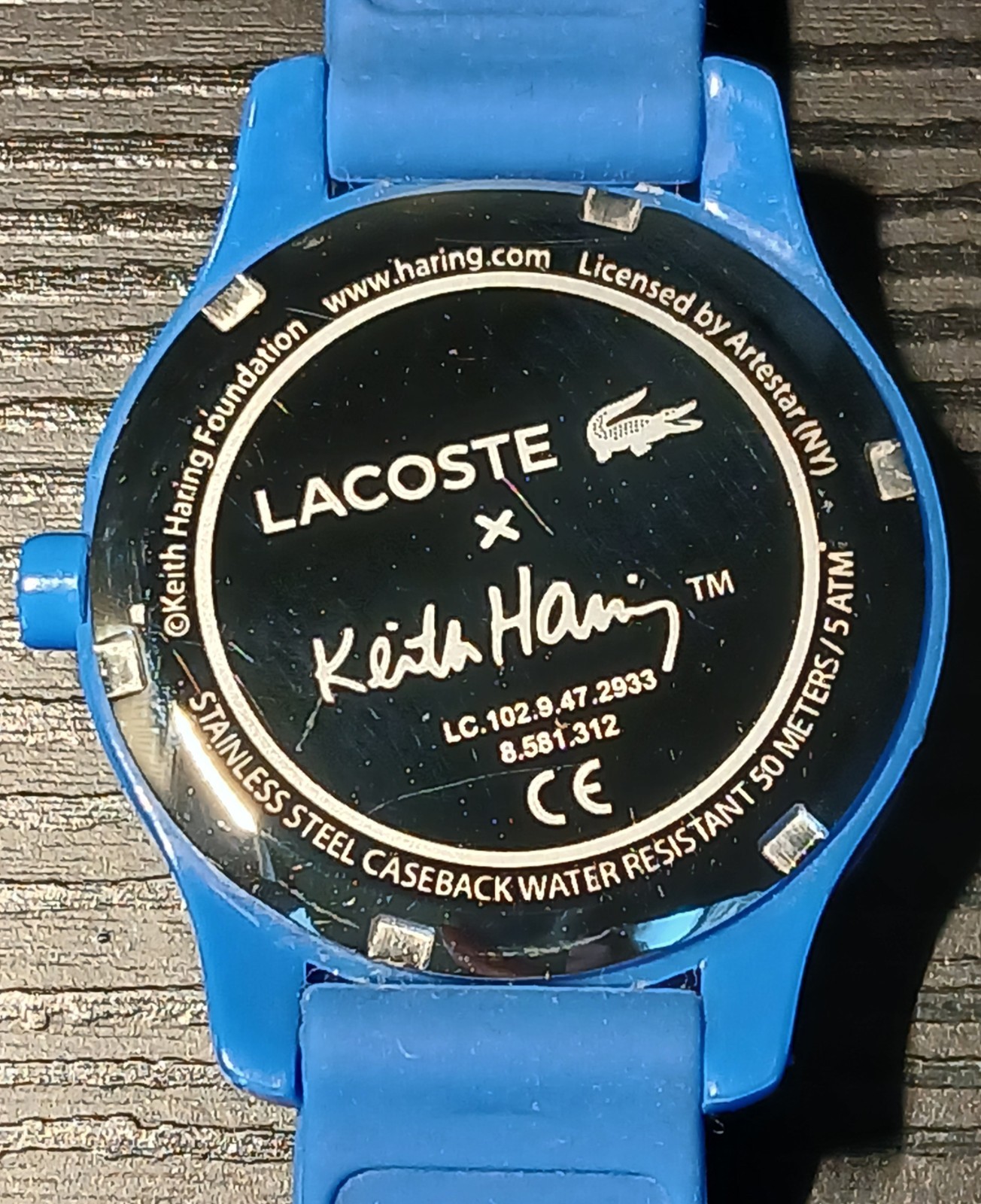Lacoste x Keith Haring “Dancing Dog” Watch 12.12 Model 2030014 Works Great Rare