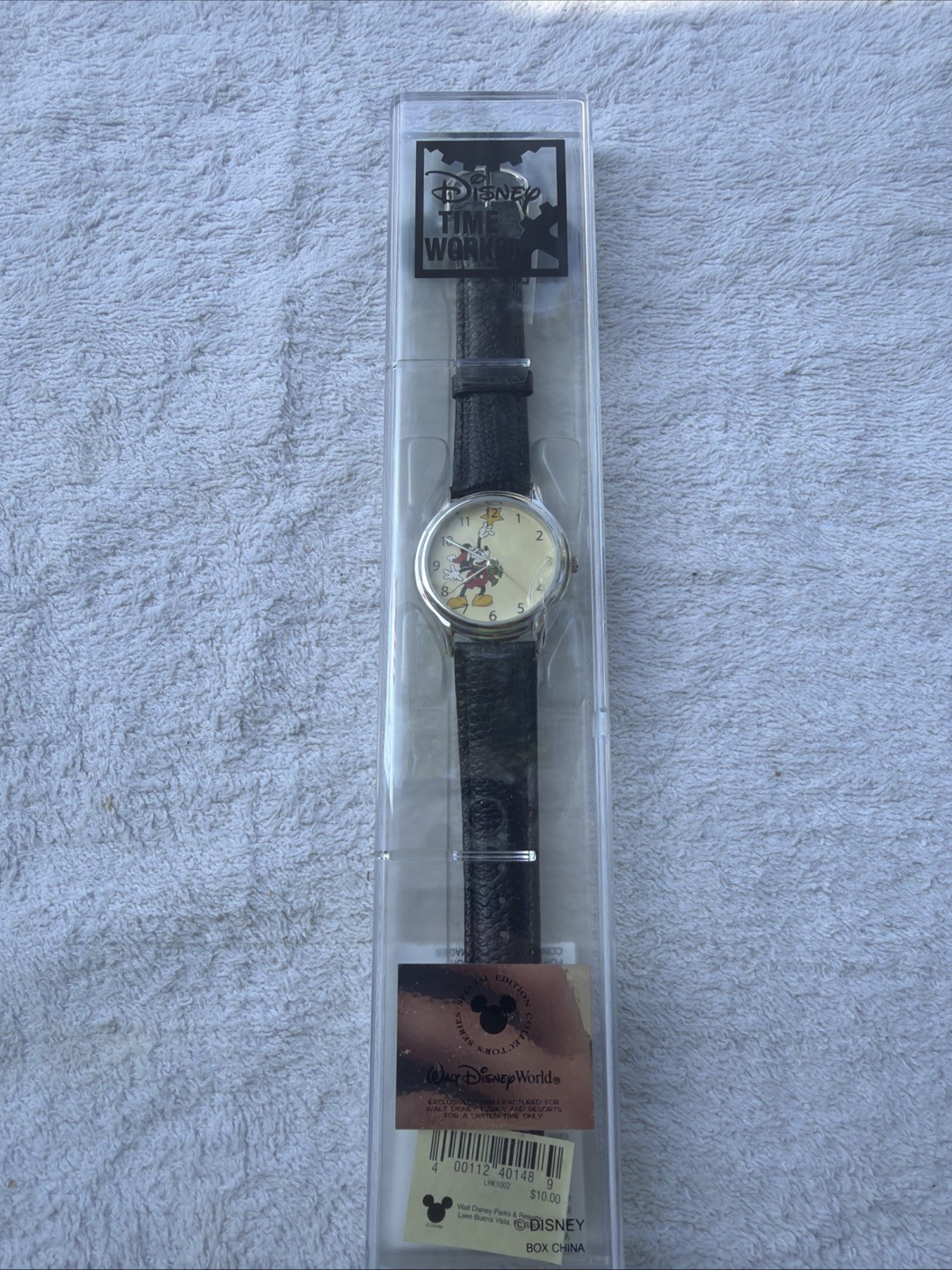 Disney Time Works Mickey Mouse Watch Special Edition Walt Disney World NWT Black