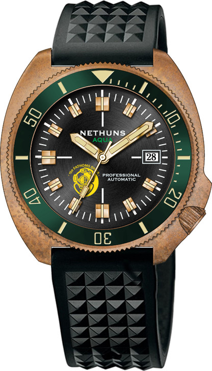 ✅ NETHUNS AQUA BRONZE 300M DIVER AB321 WATCH INTERNATIONAL SHIPPING 🇺🇸 DEALER