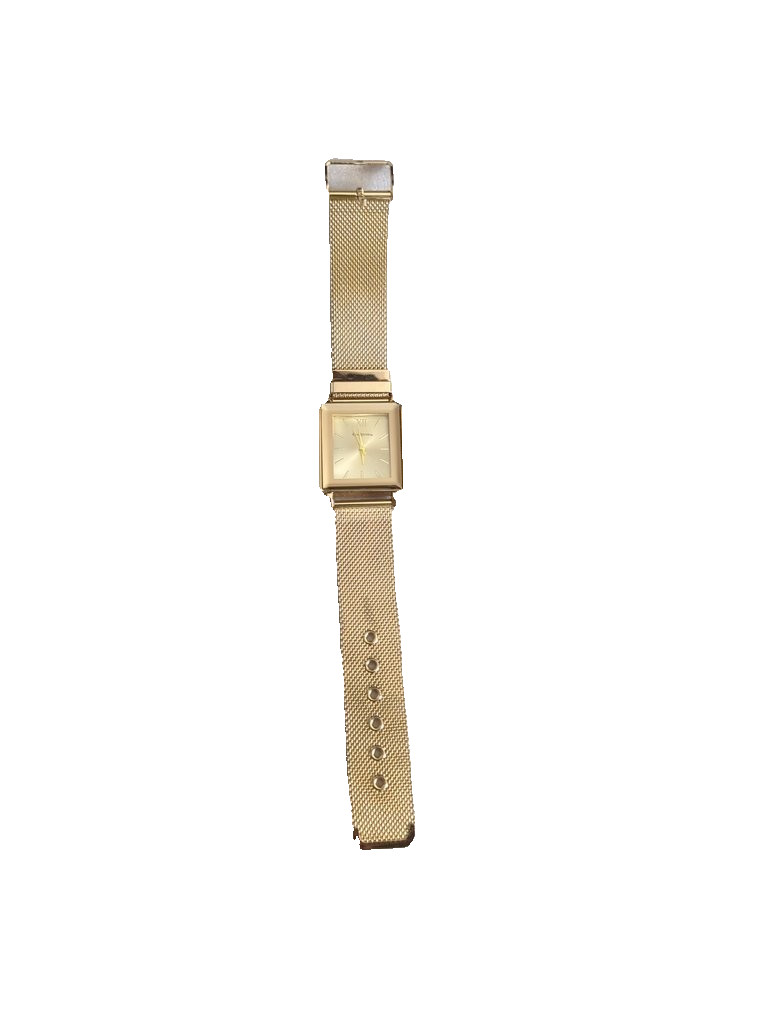 Vintage Kimio Gold-Tone Mesh Band Wristwatch