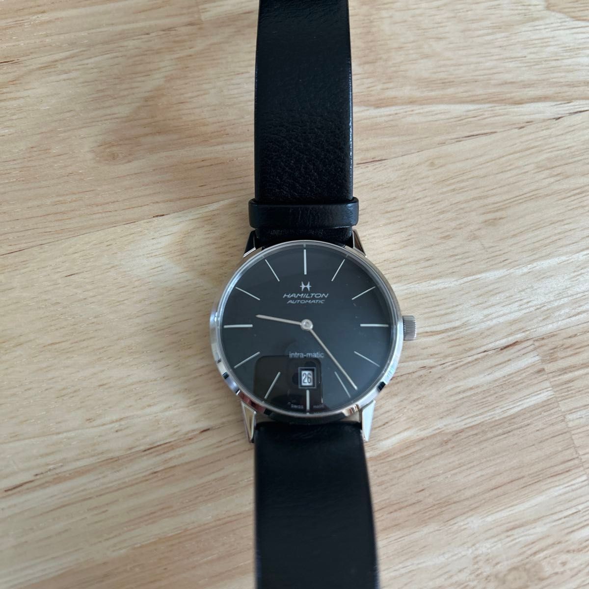 [B1P] Hamilton Intra-Matic Automatic 38mm Black Dial Watch [z7v]