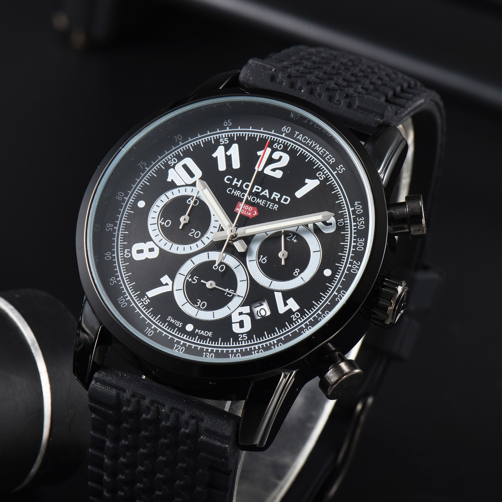 Chopard multifunctional quartz watch with all dial functions working perfectly