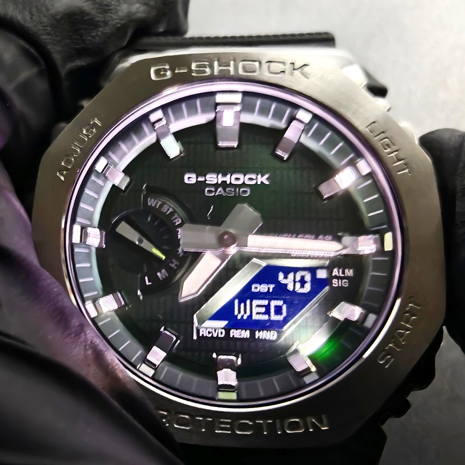 Casio G-Shock GBM-2100A-1A3ER (TOUGH SOLAR, BLUETOOTH, GREEN DIAL)