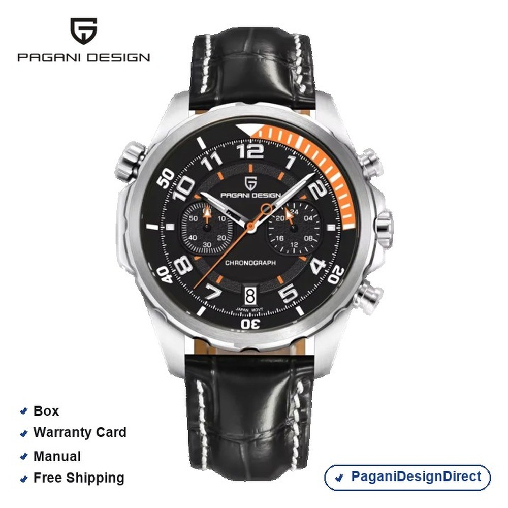 Pagani Design PD-1811 Black Leather Automatic Men’s Watch