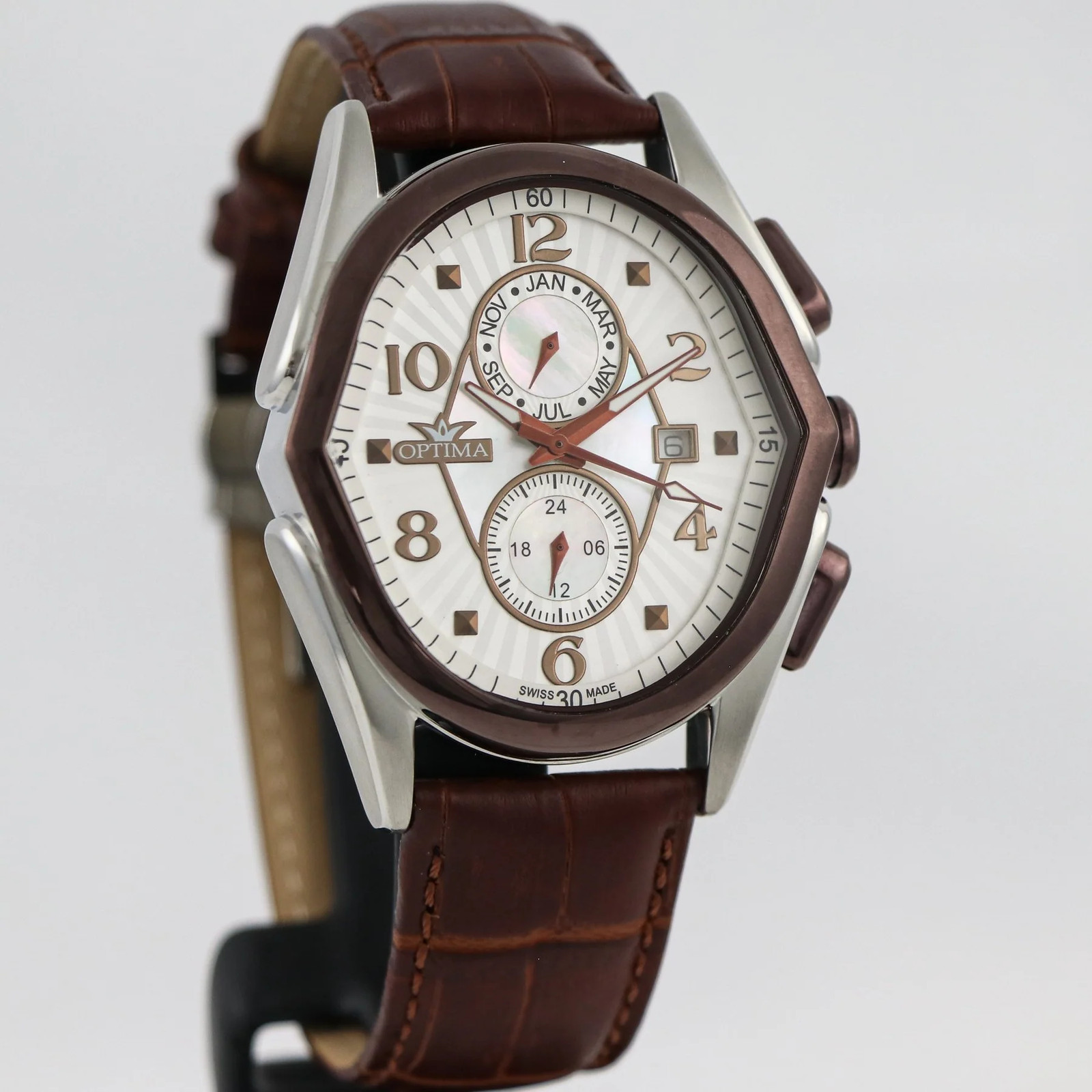 Optima – Swiss Multifunction – OSC272-SCL-7 Multifunctions Swiss Quartz 42 x