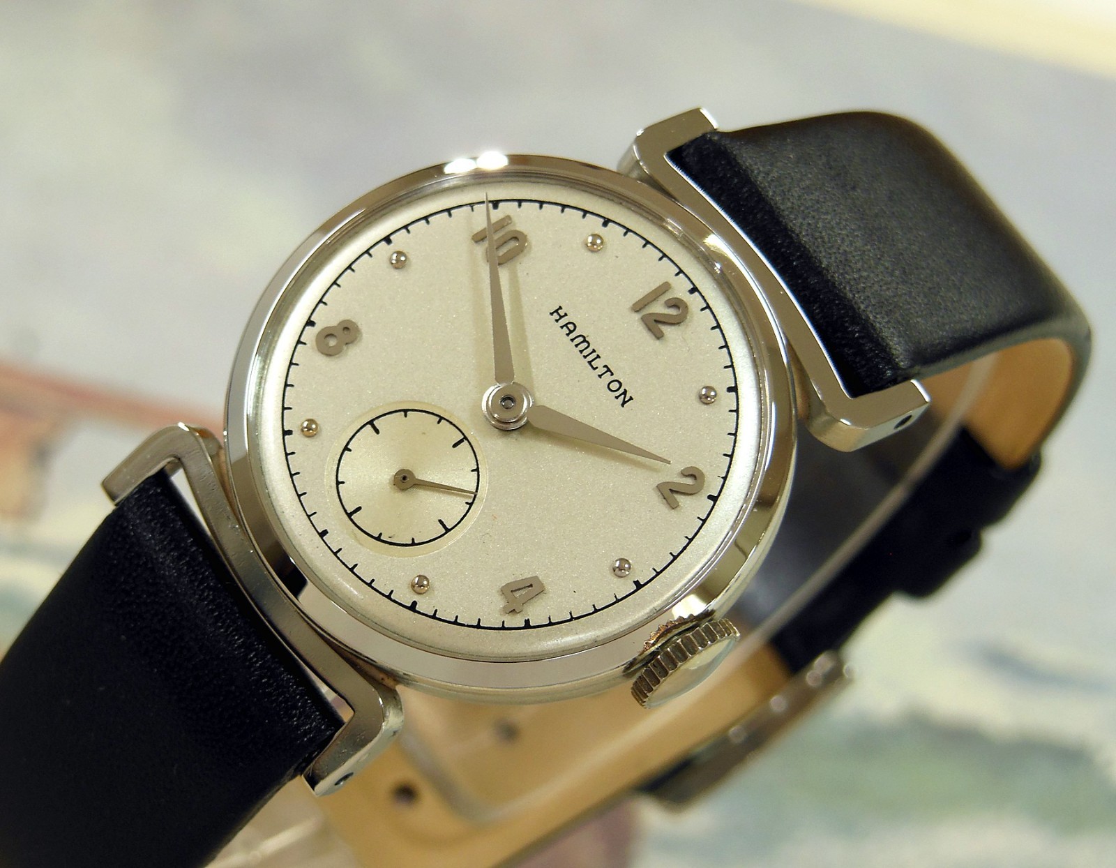 1949 Vintage HAMILTON CLINTON, Stunning Dial, Serviced / Warranty