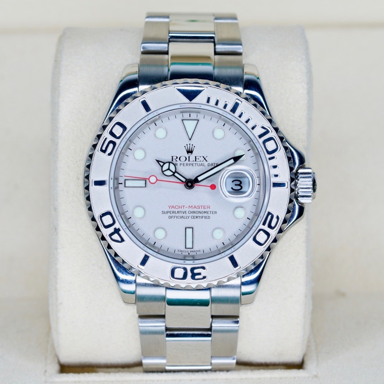 Rolex 16622 Yacht-Master 40 PLATINUM Grey Dial Stainless Steel 40mm