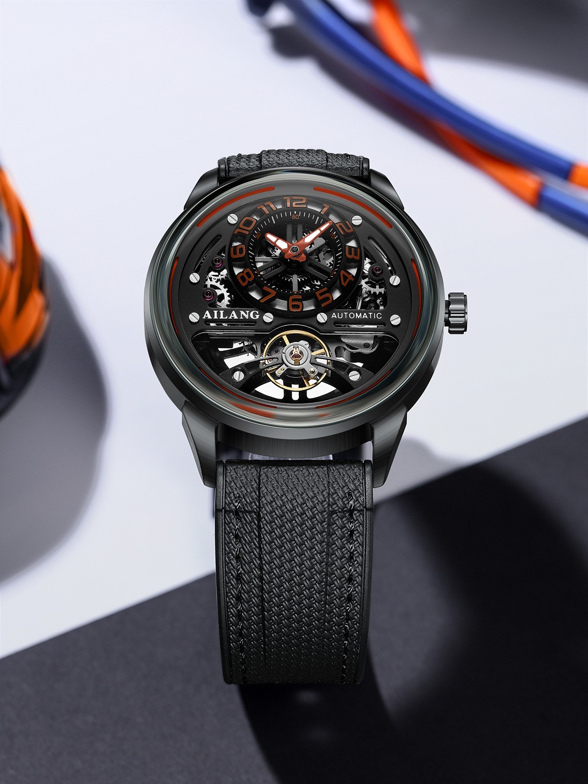 New 2025 Men’s Automatic Mechanical Skeleton Watch Waterproof 30M Self Wind