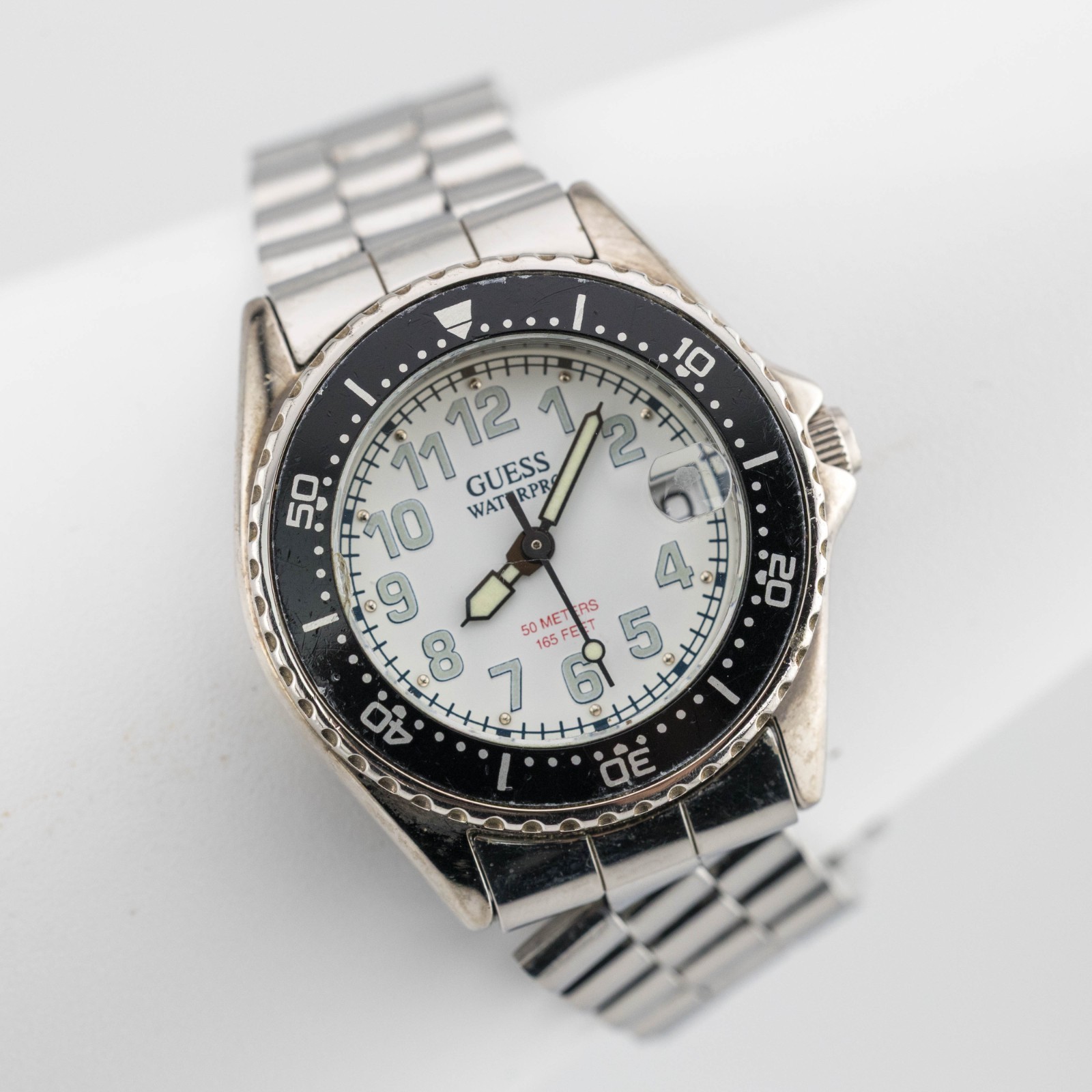 GUESS Waterpro Quartz Analog Women’s Watch Sz. 6″ New Battery