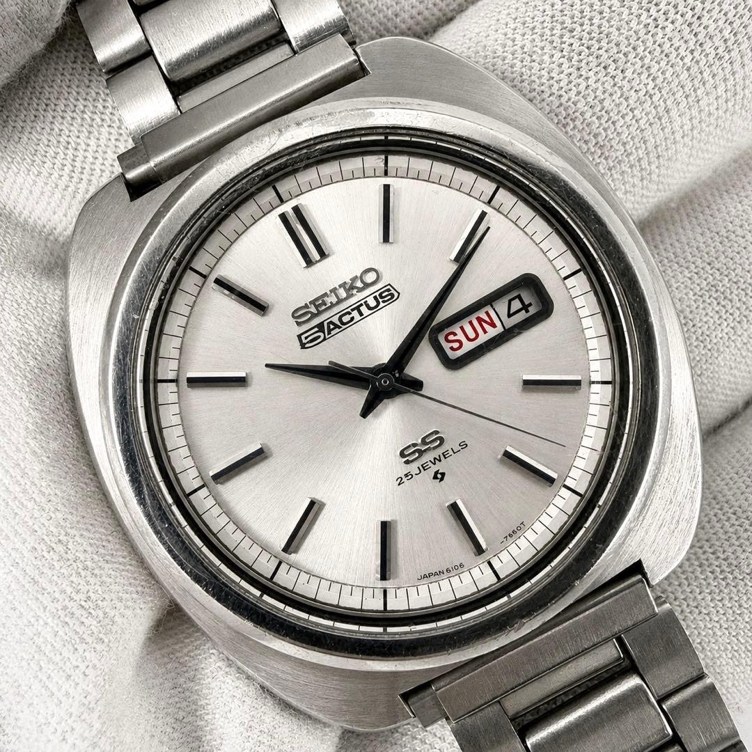SEIKO 5 Actus 6106-7440 Automatic Vintage Watch 1969 Rare SS