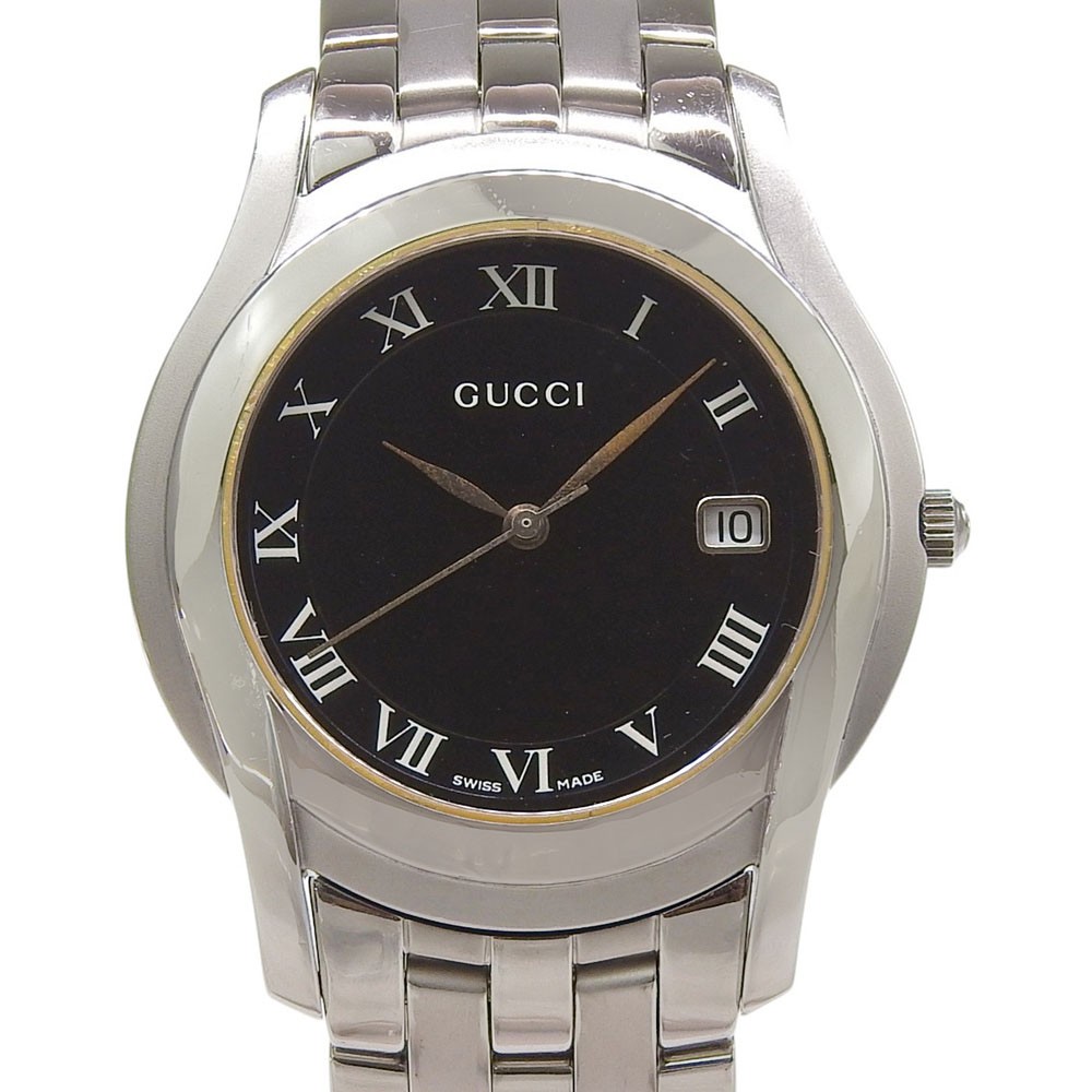 GUCCI 5500M G class Watches blackDial Stainless Steel Quartz Analog displa…