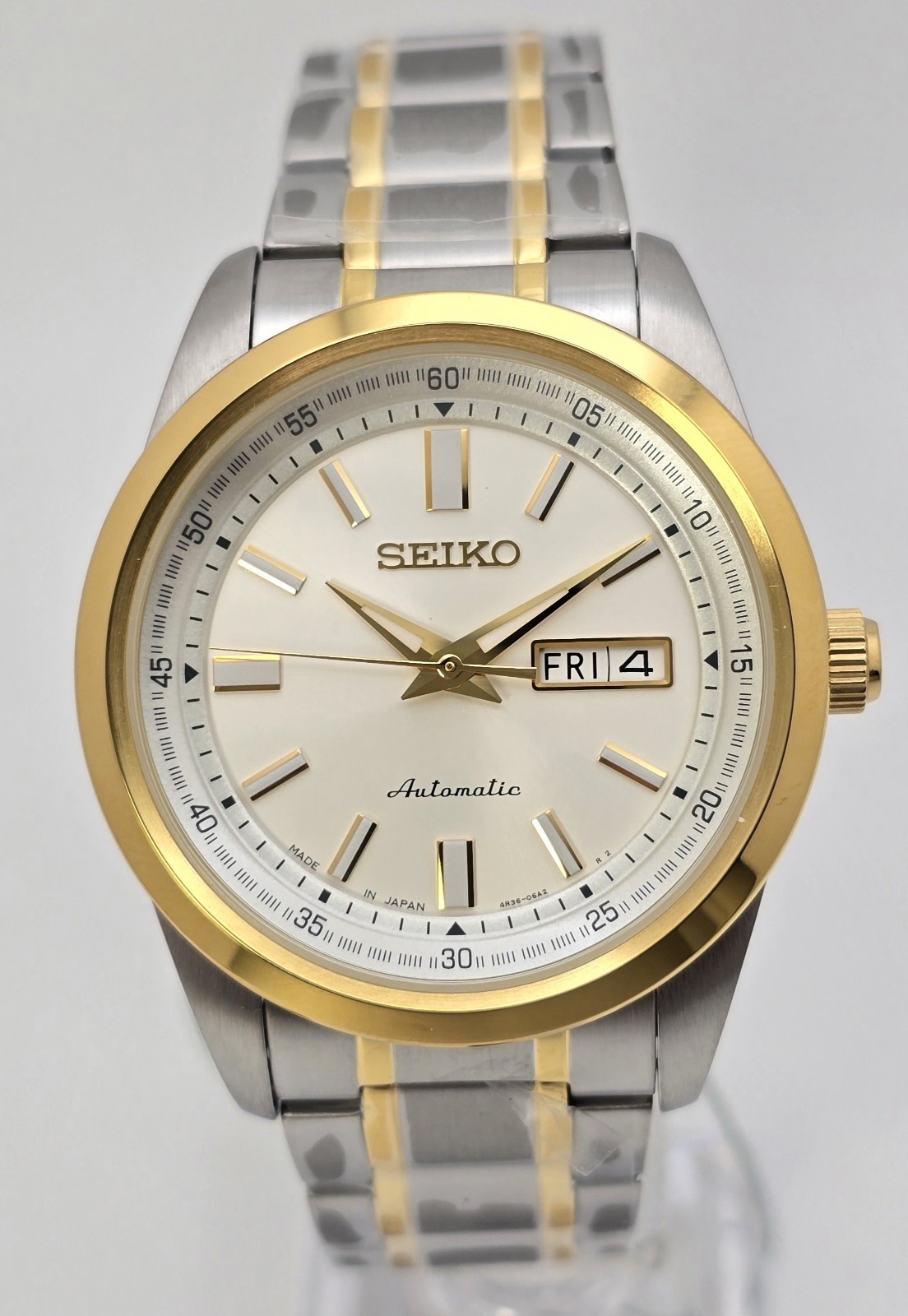 Seiko SARV004 Automatic Gold Tone Day-Date JDM Limited Model 4R36 42mm New