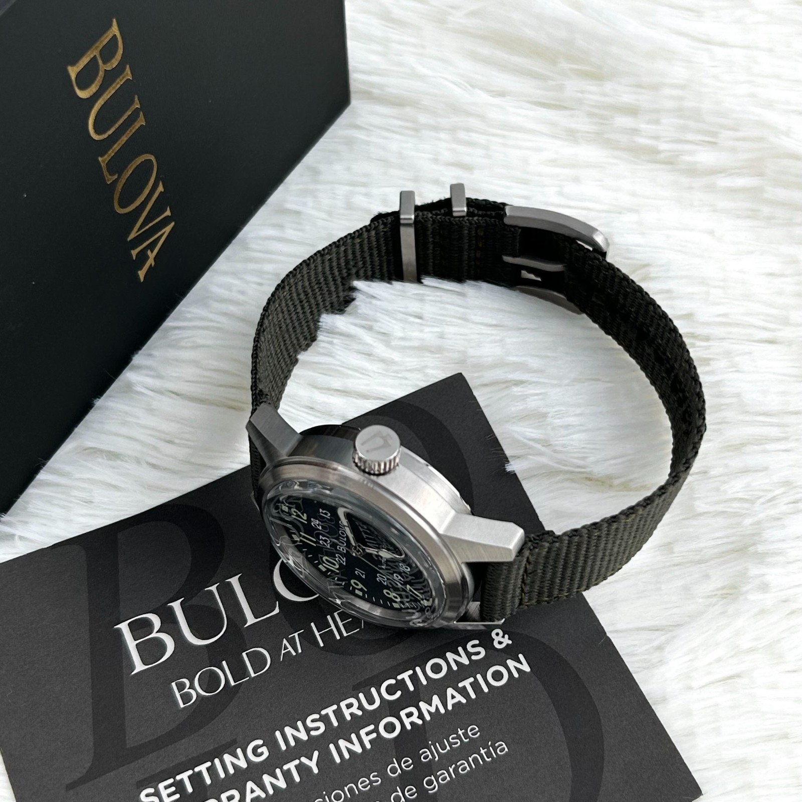Bulova 96A259 Hack VWI Special Edition Automatic Black Dial Men’s Watch 38mm