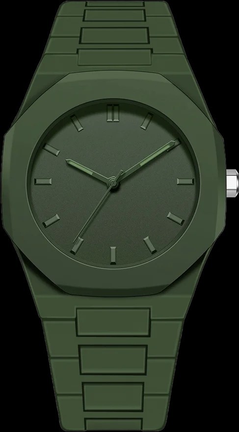 Men Simple Quartz Watch Minimalist Numberless Dial Push Clasp 5 Colors Battery