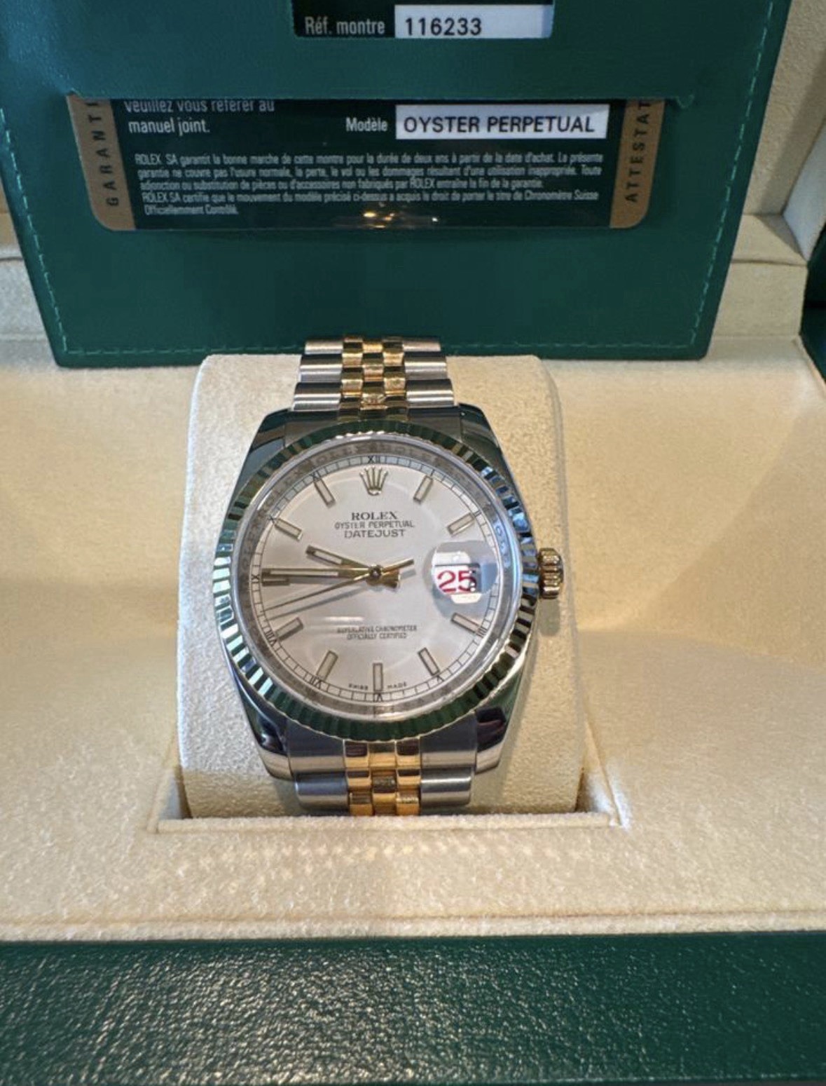 Rolex Datejust 36, 2017, White Dial, Roulette Style Date, Full Set, Excellent