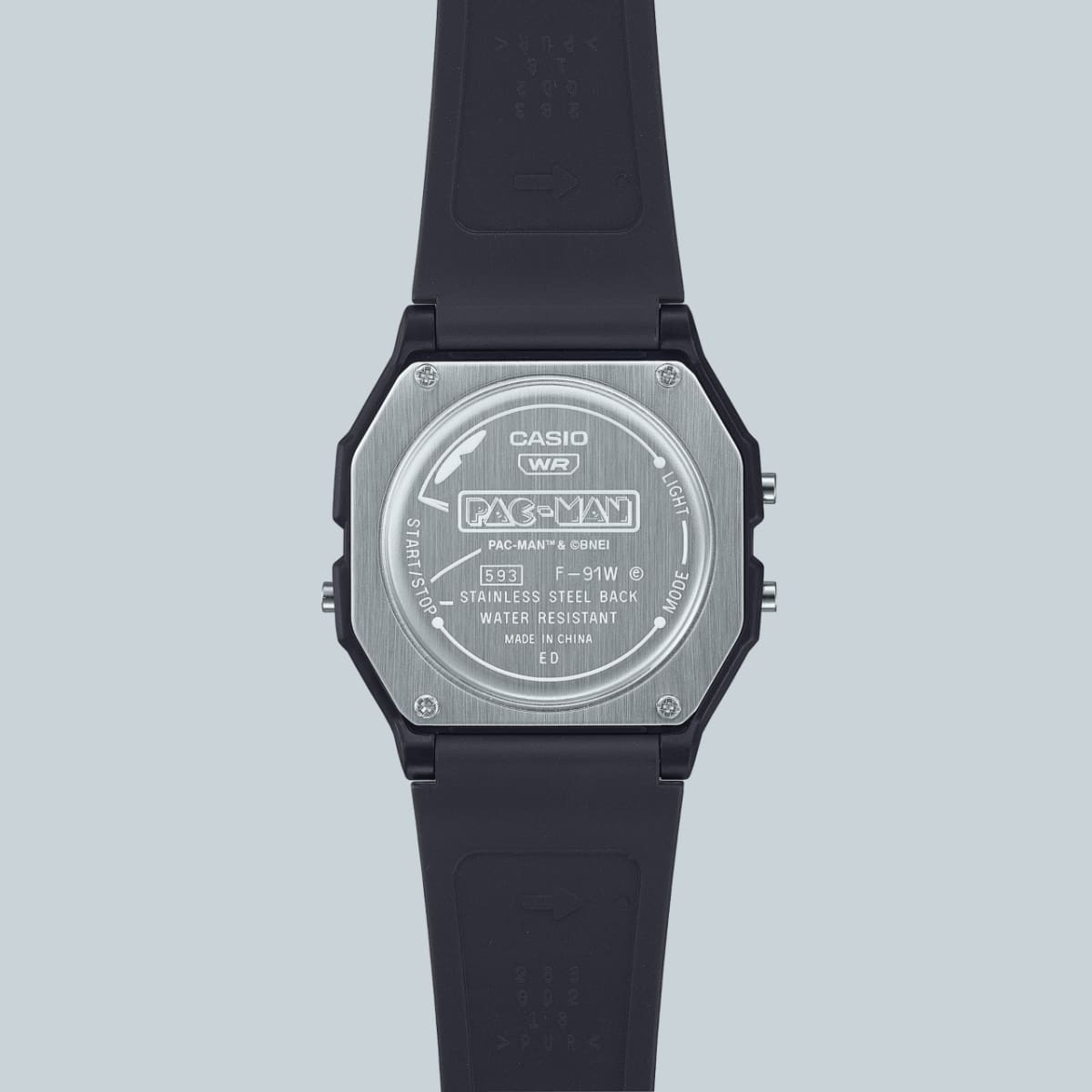 Casio Classic x PAC-MAN Collaboration Watch Black F-91WPC-1AJR Unisex Adults F/S