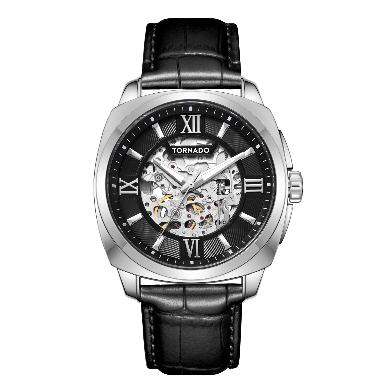 Tornado Autonova Men’s Automatic Watch | Black Dial, 42mm, 100 m (10 ATM)