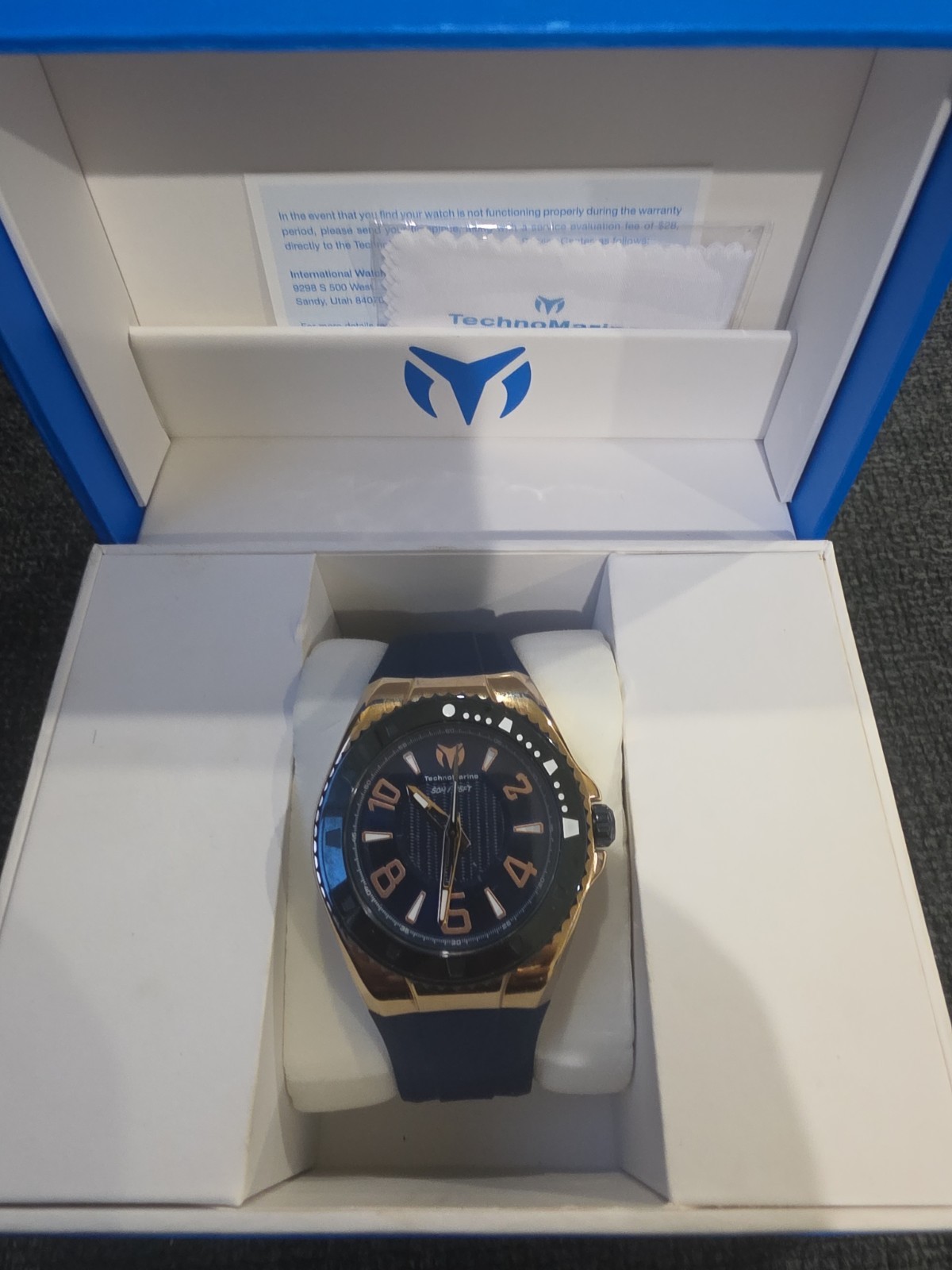 Invicta TechnoMarine Lusso Mare men’s watch 44mm Dark Blue Brand New!