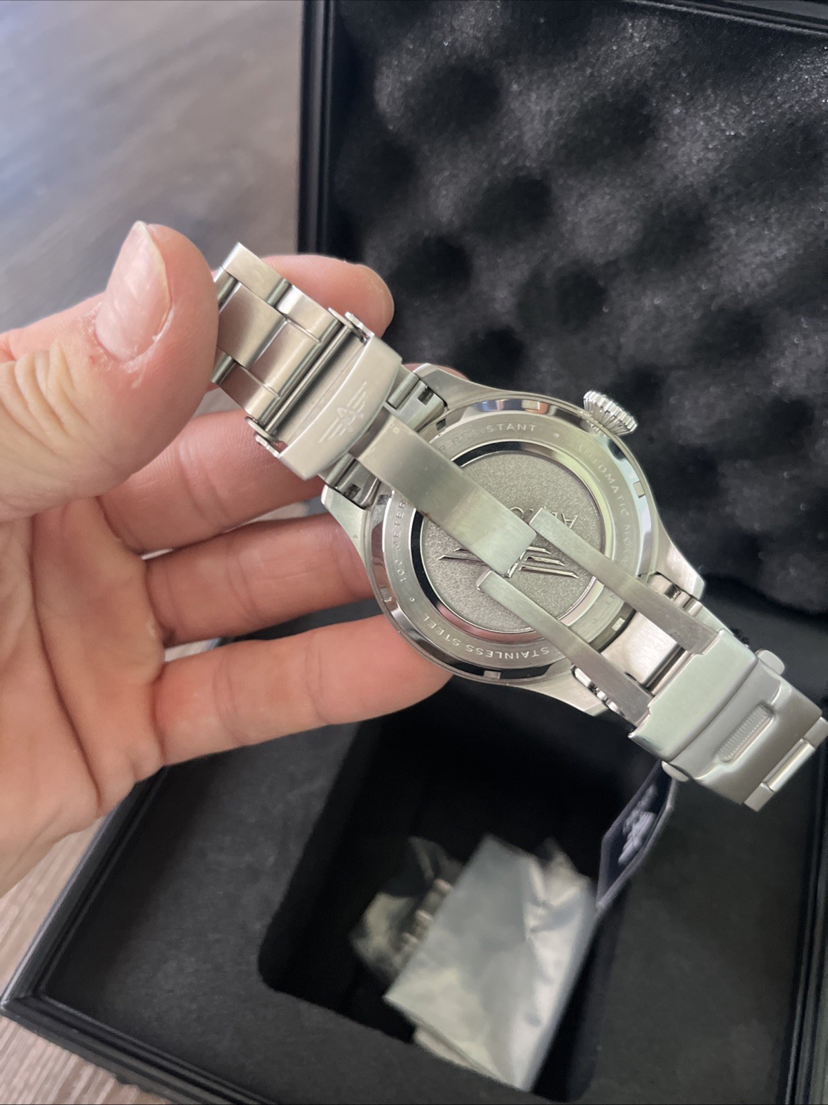 Aeromat Airspeed Automatic Pearl White Dial 44 mm w Stainless Steel Bracelet