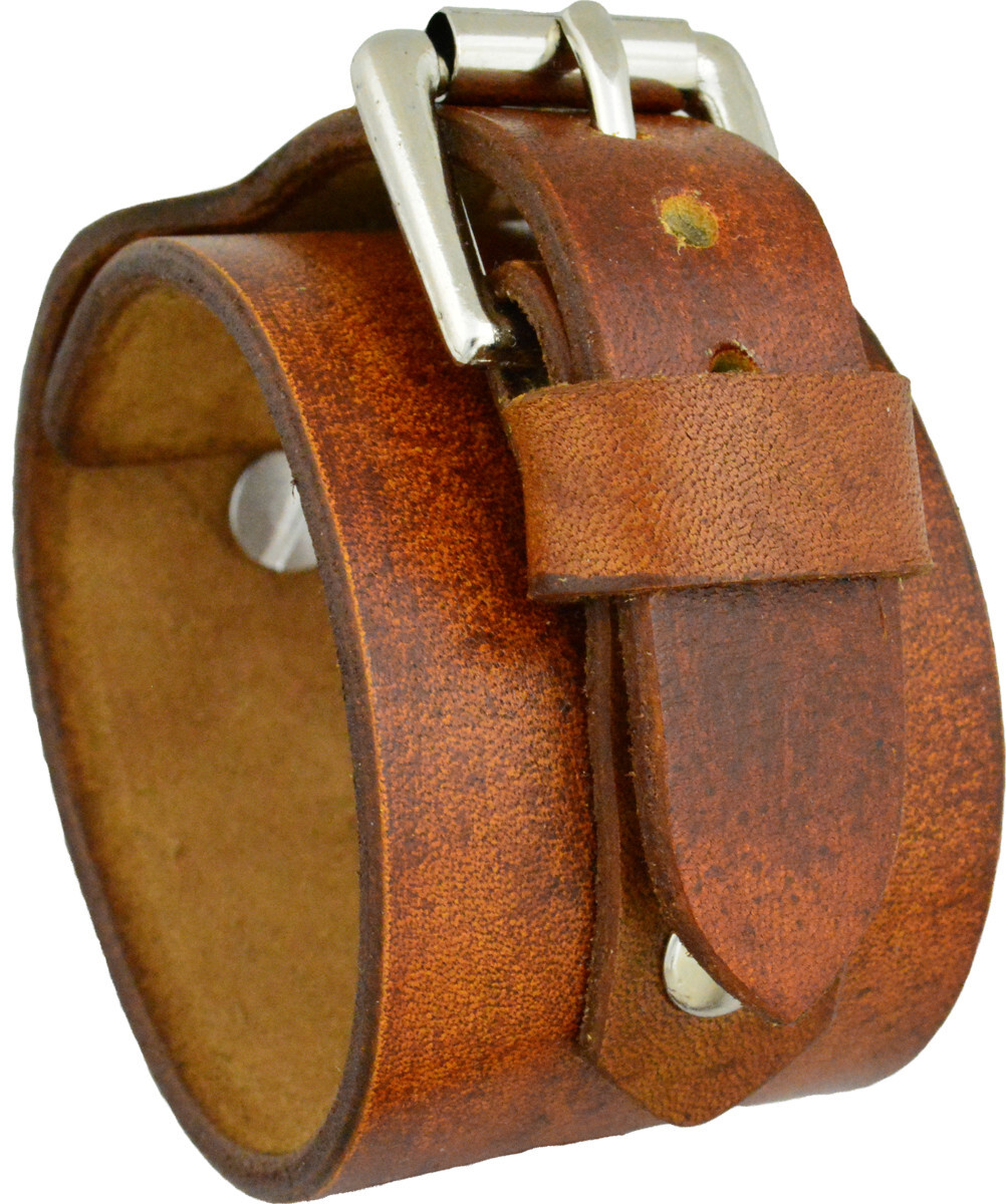 CuffWatches – Leather Cuff Watch – Wrap Around Cuff