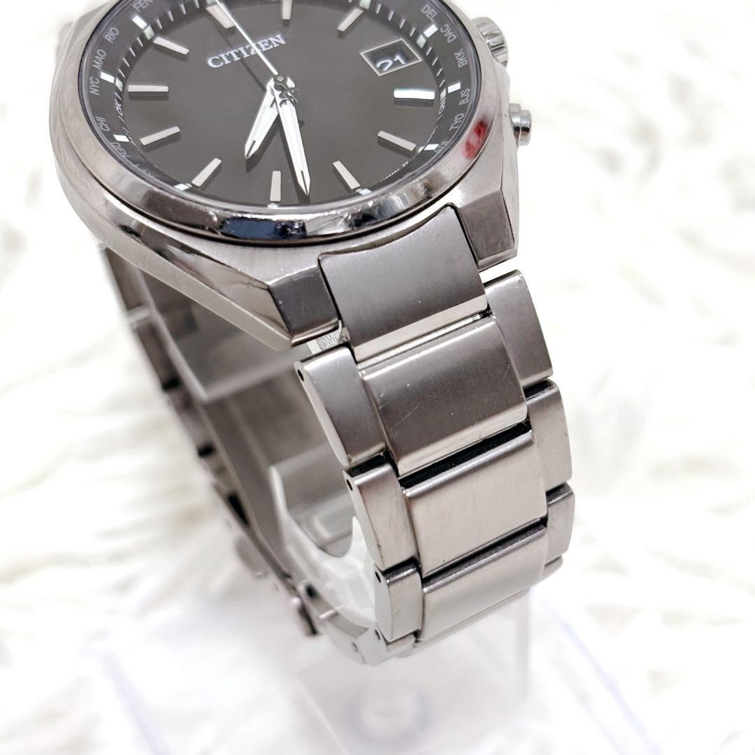 Current model Citizen Attesa Eco Drive Radio Solar Date Titanium Luminous