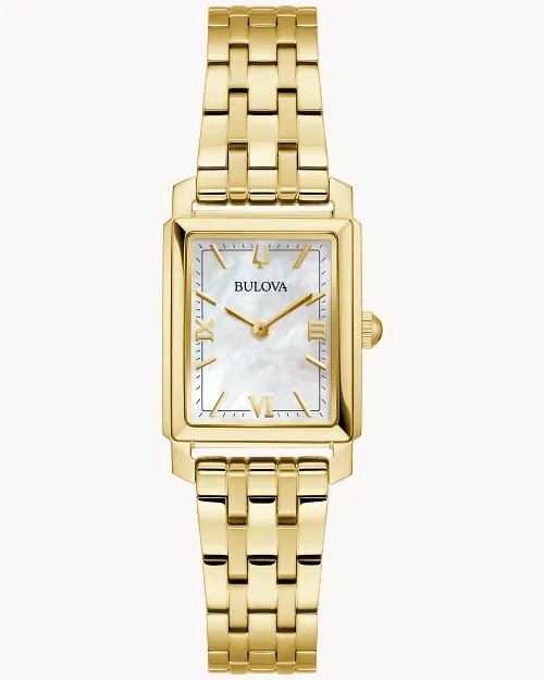 Bulova Women’s Sutton Gold-Tone Stainless Steel Watch (Model 97L177)