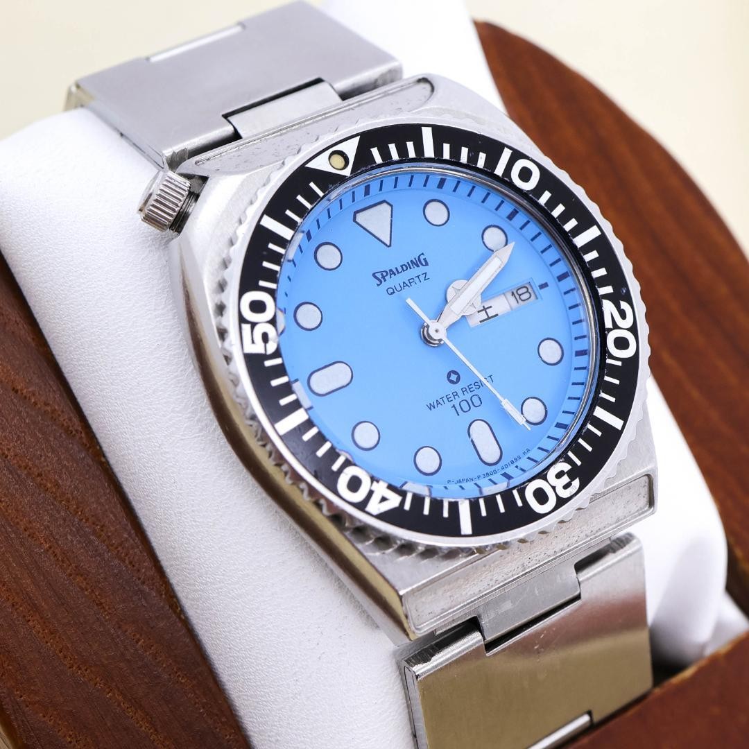 Citizen Spalding Day-Date Blue Watch 3463 wrist 19.0cm/7.5in NB/NA