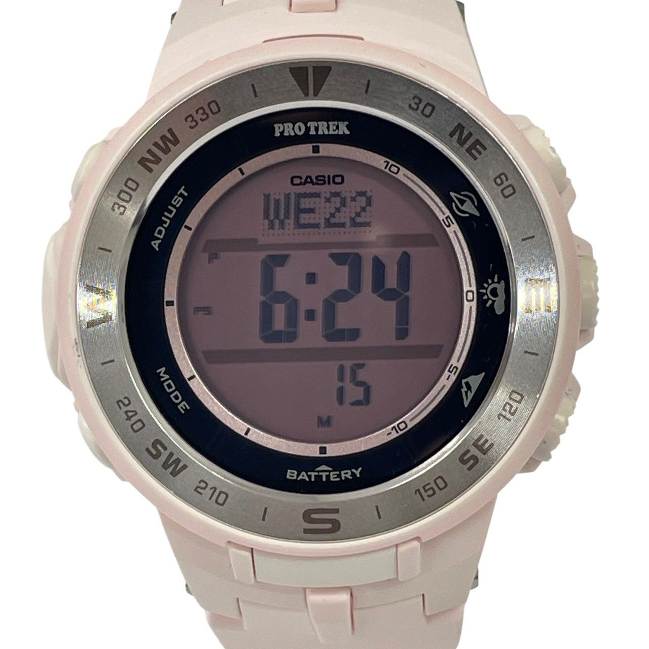 CASIO Pro Trek Watch Tough Solar PRG 330 Pink Compass Barometer Altimeter Thermo