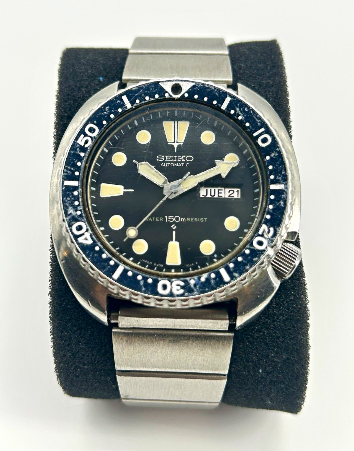 Vintage Seiko Turtle 6309-7049 Automatic Diver 44mm Bilingual Day Runs