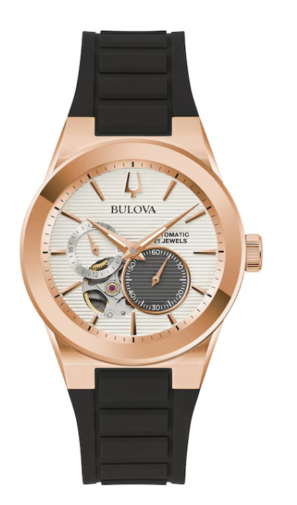 Bulova Latin Grammy Chronograph Automatic Silver Dial Men’s Watch 97A186