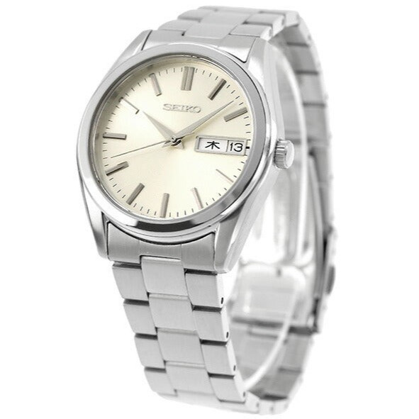 SEIKO Selection SBTH007 Day-Date Analog Quartz Champagne Gold Dial 37.4mm Watch