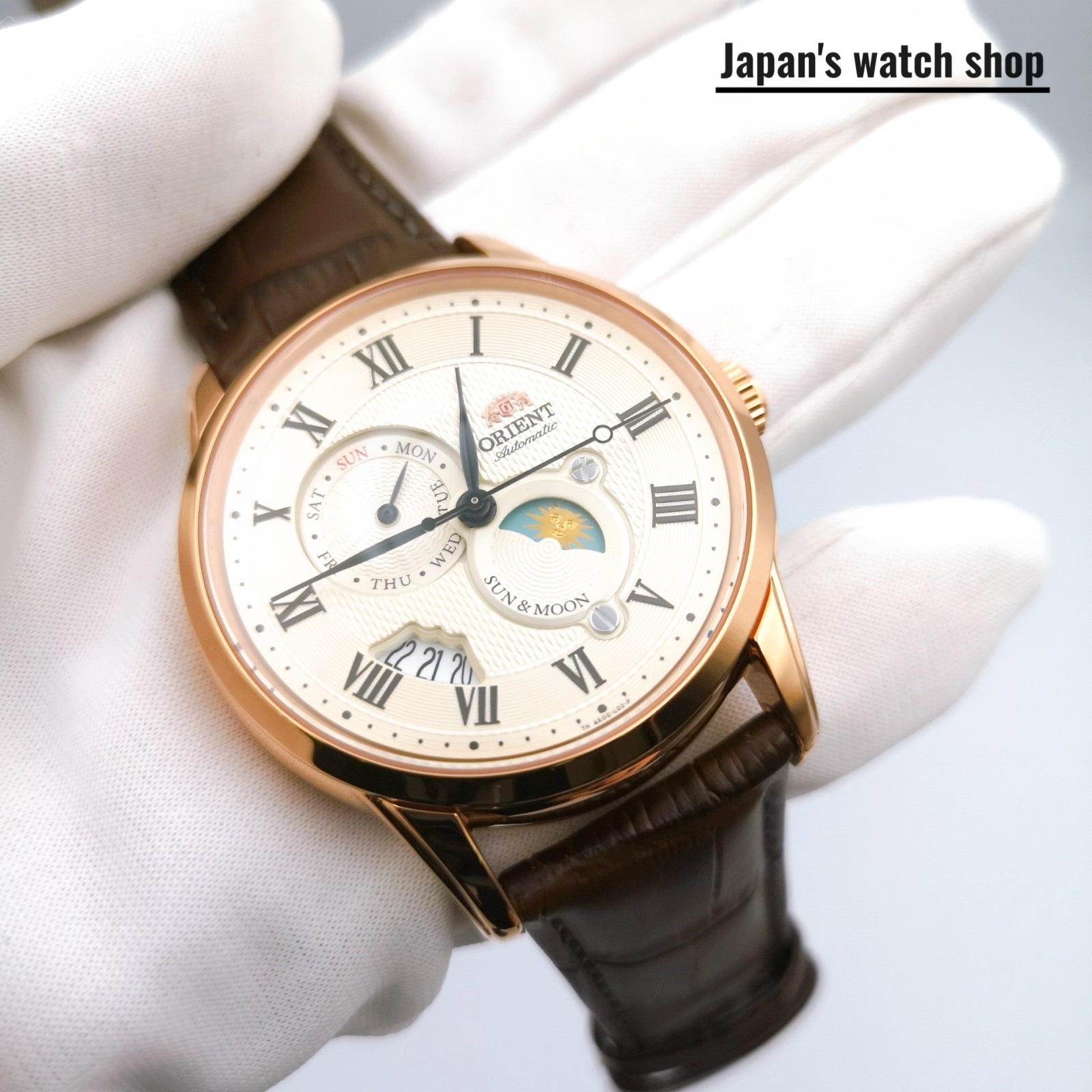 ORIENT ORIENT Classic SUN & MOON RN-AK0001S Brown Men’s Watch New in Box