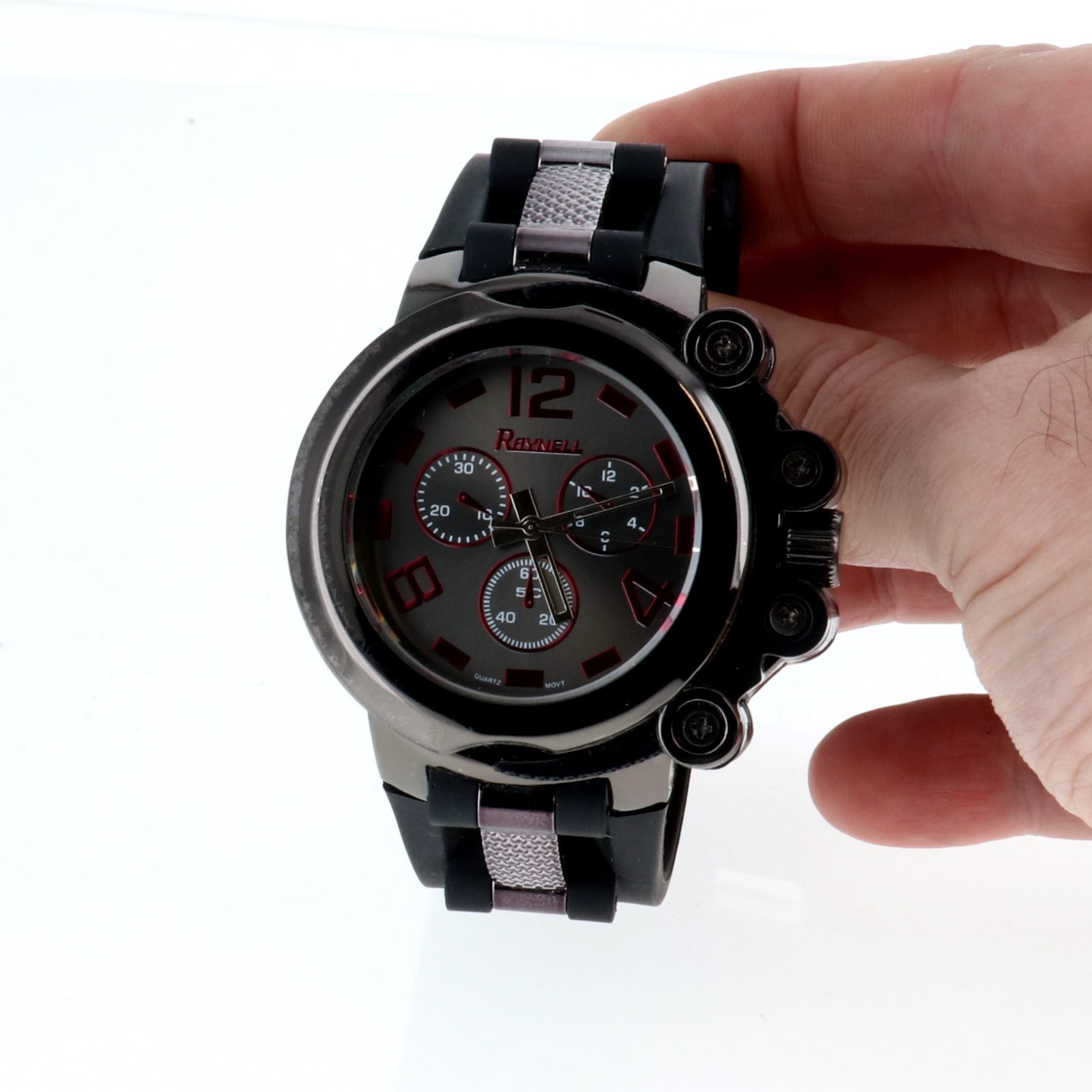 Raynell Chono-Style Heavy & Oversized Men’s Watch Rubber Band 55mm Wide