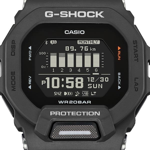 CASIO G-SHOCK GBD-200-1JF Bluetooth Step Counter MIP LCD Sports Watch 48.4 mm